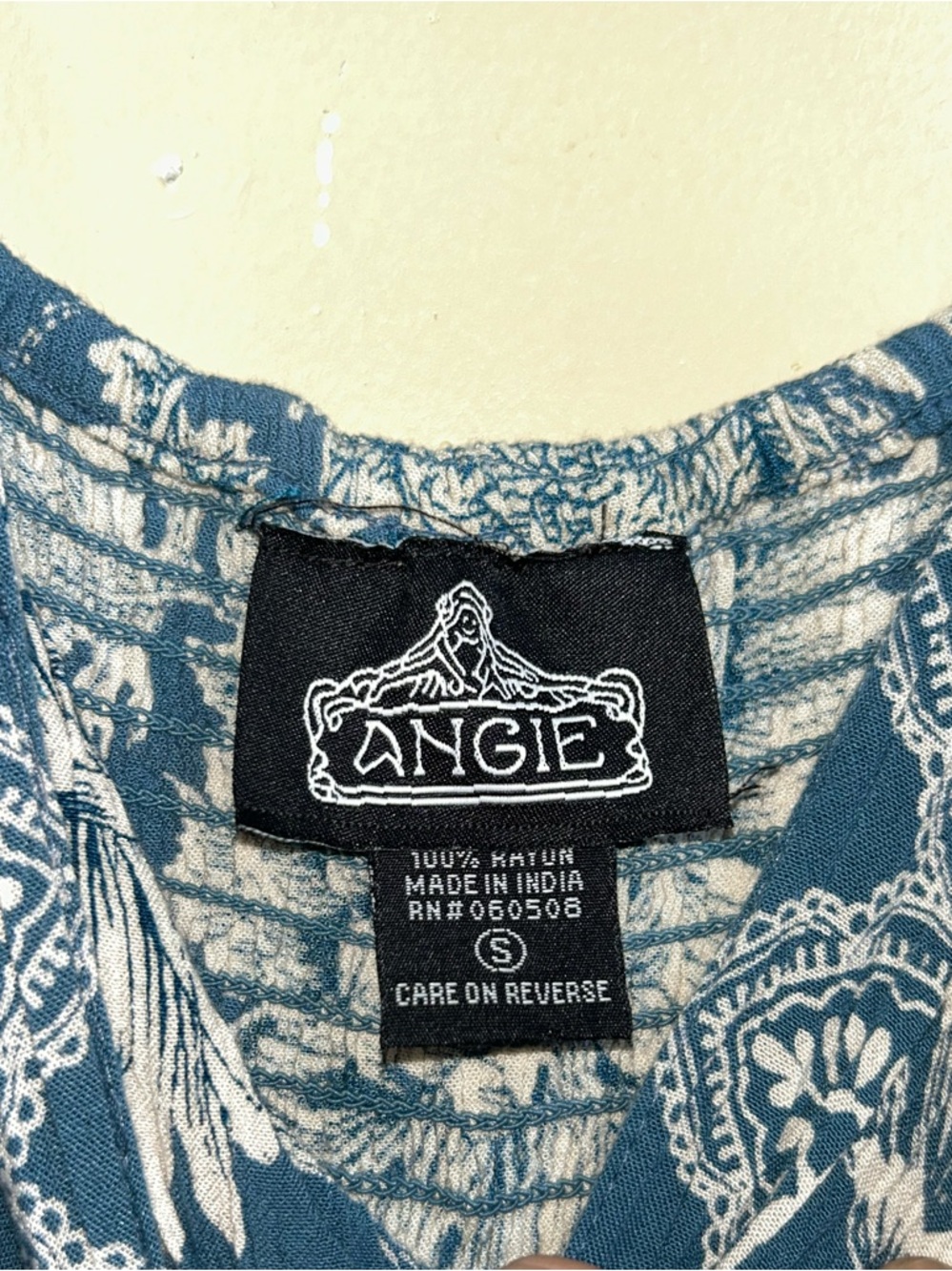 🔥5/$30🔥 Angie Blue and White Floral Maxi Dress | Size Small - Picture 6 of 11